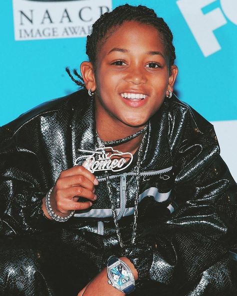 Lil Romeo, Early 2000 Fashion, Romeo Miller, Lil Bow Wow, Glow In Dark Party, Naacp Image Awards, Music Appreciation, 90s Hip Hop Fashion, 2000 Fashion