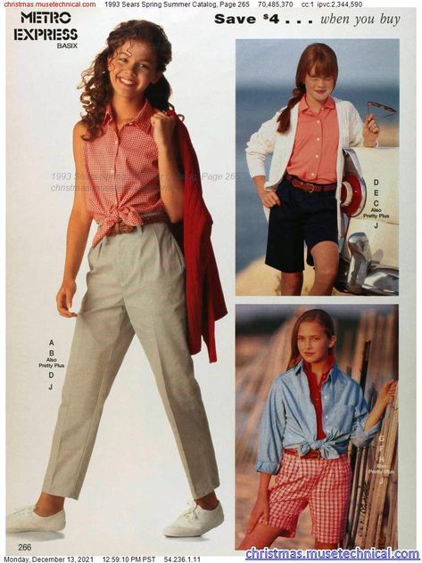 1993 Sears Spring Summer Catalog, Page 265 - Catalogs & Wishbooks 1990s Sears Catalog, 90s Sears Catalog, 90s Advertising, 90s Fashion Catalog, 80s Fashion Icons, 1999 Fashion, 90s Stuff, 90s Outfits, 90s Fashion Women