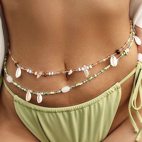 Fashion Geometric, Waist Beads, Belly Chain, Body Chain Jewelry, Chain Jewelry, Beads, Chain, Stone