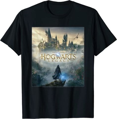 Amazon.com: Harry Potter Hogwarts Legacy Poster Camiseta, Negro - : Ropa, Zapatos y Joyería Harry Potter Hogwarts Legacy, Harry Potter Merchandise, Hogwarts Legacy, Harry Potter Films, Harry Potter Hogwarts, Wizarding World, Branded T Shirts, Hogwarts, Harry Potter