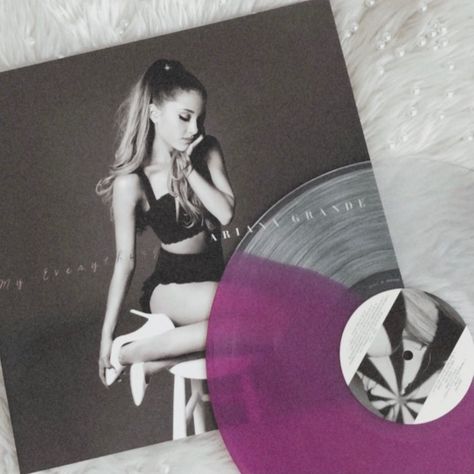 marilyn 🦋’s Instagram photo: “ariana grande - my everything (2014) (2019) • 🌙 limited edition 1lp lavender/clear split pressing 💘 webstore exclusive 🌟 fav songs -…” Everything Album Cover, Ariana Grande My Everything Era, Ariana Grande Cd, My Everything Era, Ariana Grande My Everything, My Everything Ariana Grande, Ariana Grande Album, Vinyl Aesthetic, Ariana Grande Songs