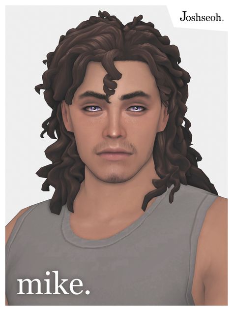 Mike Hair (Hair Commissions) | Patreon Sims 4 Curly Hair, Sims 4 Male, Sims Love, Sims 4 Men Clothing, Sims 4 Hair Male, Sims 4 Cc Kids Clothing, Pelo Sims, Sims 4 Mm Cc, Male Hair