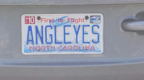 ANGLEYES Aesthetic License Plate, Custom Car Plates, License Plate Ideas, Custom License Plates, Car Deco, Cool Car Accessories, Vanity Plate, Car Plates, Pretty Cars