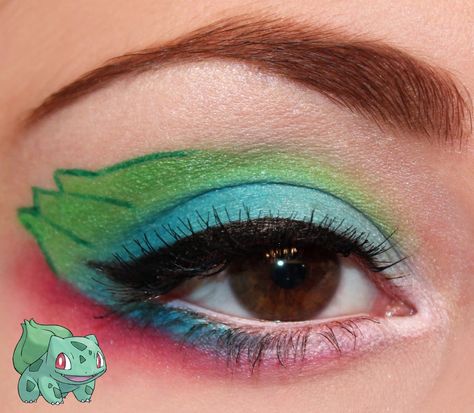 Luhivy's favorite things: Pokemon Series : Bulbasaur Inspired Makeup Look (+... Pokemon Hairstyles, Makeup Look Step By Step, Superhero Makeup, Makeup Cartoon, Pokemon Makeup, Pokemon Series, Pokemon Costumes, Anime Makeup, Eye Makeup Styles