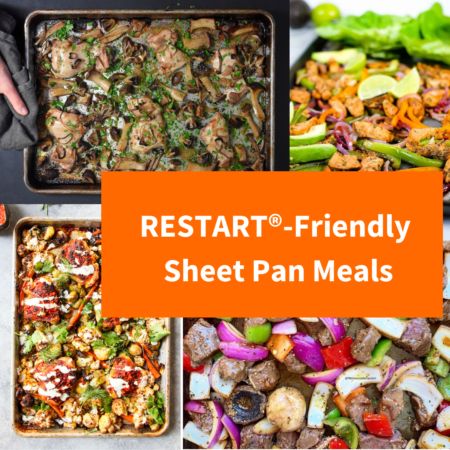 Creating healthy meals at home can be really simple and it doesn’t have to take a lot of time. A favorite quick meal solution that works great at our house is the sheet pan meal. Sheet pan meals are a great option because they are so easy to put together, … Restart Program Recipes, Coconut Butter Recipes, Snowballs Recipe, Sheet Pan Meals, Beef Kebabs, Baked Chicken Fajitas, Harissa Chicken, Creamy Cauliflower Soup, Meals At Home