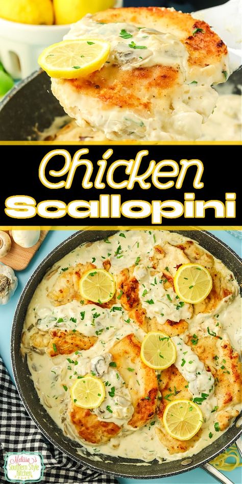 Chicken Scallopini Baked Chicken Cordon Bleu, Chicken Scallopini, Italian Chicken Dishes, Turkey Ideas, Lemon Butter Chicken, 2024 Recipes, Chicken Breast Recipes Easy, Dinner Plans, Chicken Entrees