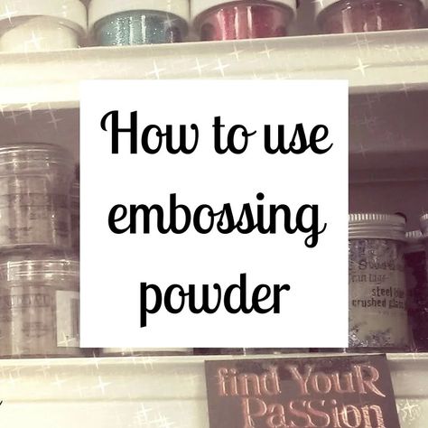 How To Use Rubber Stamps, Rubber Stamp Crafts Projects Ideas, How To Emboss Cards, How To Emboss, Rubber Stamp Card Ideas, How To Use Embossing Powder, How To Emboss Paper, How To Emboss With Dies, Embossing Powder Ideas