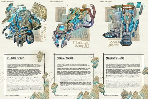 Homebrew Magic Items 5e Artificer, Artificer Items 5e, Magical Armor Art, Magitech Items, Sinlaire Art, Artificer Magic Items, Fantasy Magic Item Art, Homebrew Magic Items 5e, D&d Magic Items