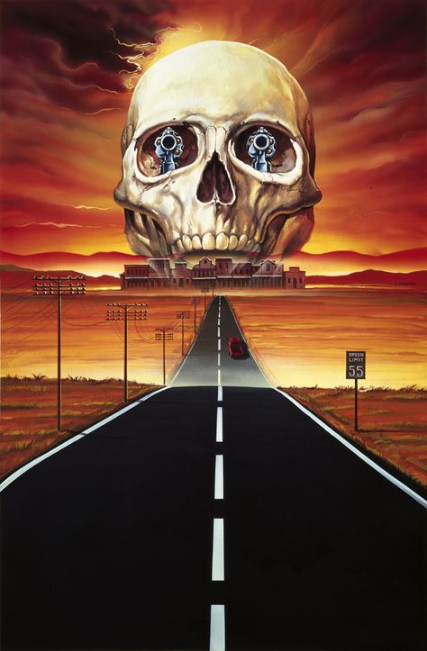 ghost town | krystian kujda | Flickr Arte Heavy Metal, Highway To Hell, Retro Horror, Horror Posters, Horror Movie Art, Horror Movie Posters, Ghost Town, Vintage Horror, A Skull