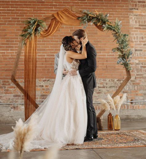 Wood Wedding Arches, Wedding Arch Rental, Ceremony Arch Decor, Wooden Wedding Arches, Geometric Arch, Hexagon Wedding, Wedding Arbour, Wedding Arch Flowers, Sage Wedding