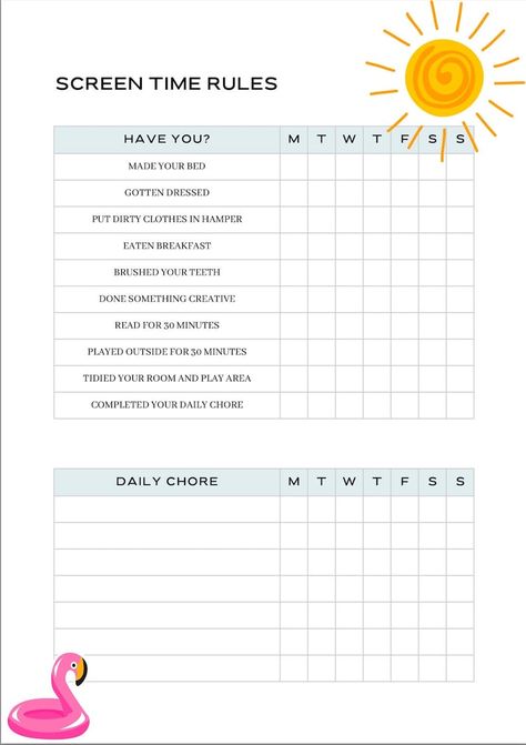 Summer Screen Time Checklist - Etsy Before Screen Time Checklist Summer, Screen Time Reward Chart, Screentime Checklist For Kids, After School Screen Time Checklist, Screen Time Chart Free Printable, Before Electronics Checklist, Screentime Rules For Kids, Summer Checklist For Teens, Before Screen Time Checklist