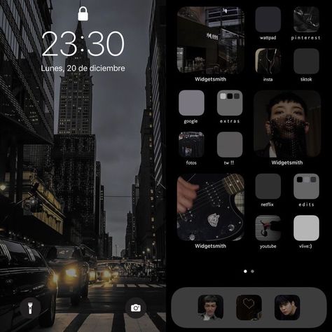 City Phone Layout, Ios App Iphone, Iphone Wallpaper Ios, Fotografi Digital, Iphone Home Screen Layout, Phone Inspiration, Iphone Organization, Iphone App Layout, App Layout