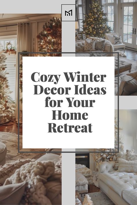 Embrace the chill with Warm Winter Haven decor ideas, turning your home into a snug sanctuary. Layer thick, knitted blankets and faux fur throws over sofas and beds, and scatter velvet cushions for added softness. Illuminate spaces with soft, warm lighting from vintage lamps and candles, creating a cozy atmosphere that invites relaxation and warmth during the winter months. Winter Couch Decor, Winter Decorating Ideas For The Home, Winter Decor Ideas For The Home, Cozy Winter Home, Winter Living Room Decor, Winter Interior Design, Winter Decor Ideas, Home Retreat, Cozy Winter Decor