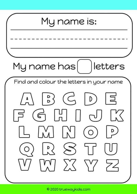 Learn about my name. free printable worksheet. Handwriting practice, count the letters in your name. Preschool worksheet. Writing Practice Preschool, Name Activities Preschool, Trueway Kids, Name Writing Practice, Preschool Names, Name Tracing Worksheets, Name Practice, All About Me Preschool, Name Activities