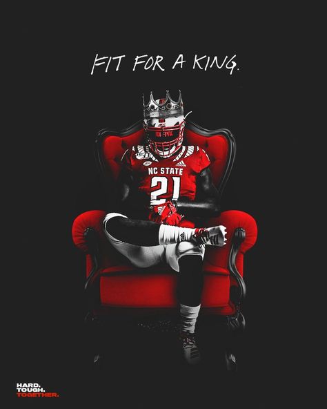 College Football Graphics, Louisville Cardinals Football, Nc State Football, College Sports Graphics, College Football Recruiting, Football Edits, Sports Advertising, Football Recruiting, Your Throne