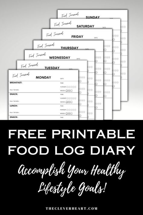 Best Free Printable Daily Food Log Diary | Food log, Food journal printable, Food journal template . #Food_Log_Printable #Daily_Food_Log #Journal_Free_Printable #Food_Journal_Printable Food Log Printable, Daily Food Log, Journal Free Printable, Eating Planner, Food Journal Printable, Food Diary Printable, Food Journal Template, Log Journal, Meal Planner Printable Free