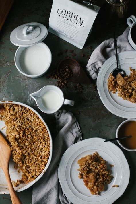 A Daily Something | Apple Pear Crisp & A Coffee Subscription Apple Pear Crisp, Pear Crisp, Happy Tuesday Friends, Dessert Breakfast, Coffee Aroma, Seasonal Fruit, Coffee Health Benefits, Coffee Subscription, Coffee Benefits