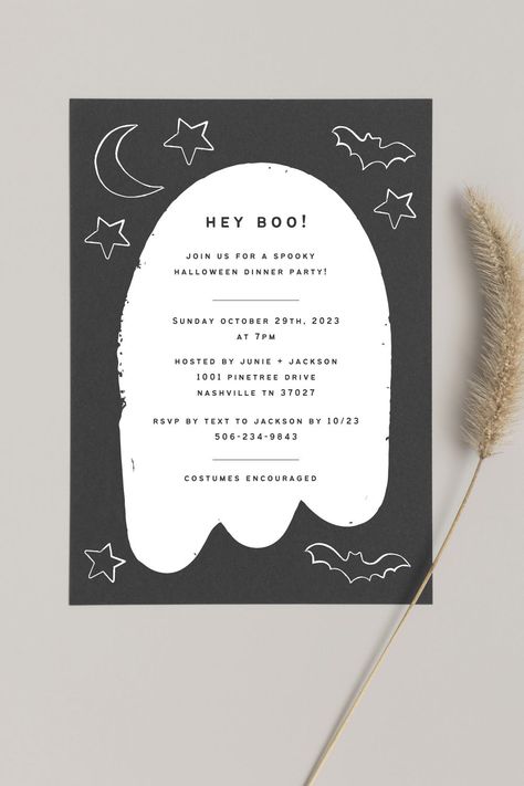 Halloween Menu Design, Spooky Halloween Dinner, Costume Party Invite, Menu Halloween, Halloween Dinner Party, Ghost Silhouette, Halloween Invitation Template, Halloween Menu, Halloween Layout