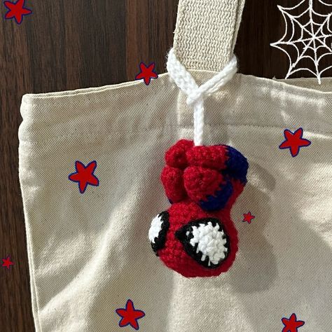 ⋆ ⭒˚.⋆ 🕸️ ⋆. ˚⭒ ⋆ 🕷️crochet spiderman tote charm🕷️ price: ₹200 💌 dm to place orders . . . tags: #crochet #crochetbusiness #handmade #keychains #crochetkeychain #smallbusiness #smallbizz #crochetaccessories #crochettotecharm #crochetcharm #bagaccessories #crocheting #crochetfyp #crochettrends #crochetaesthetic #crochetspiderman #crochetspidey #spiderman #spidey Crochet Spiderman Keychain, Spiderman Keychain, Crochet Spiderman, Spiderman Crochet, Handmade Keychains, Crochet Business, Crochet Keychain, Crochet Tote, Crochet Accessories