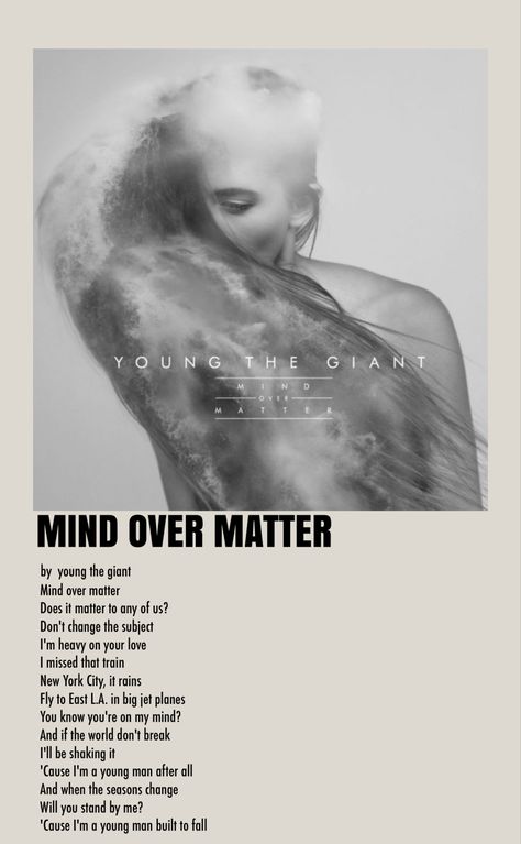 Mind Over Matter Aesthetic, Mind Over Matter Wallpaper, Mind Over Matter Song, Where Is My Mind Poster, Youre On My Mind, Young The Giant, Music Poster Ideas, Where Is My Mind, Kings Of Leon