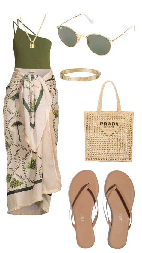 Perfect for if you’re going on vacation with family or your trying to dress more modestly but not too modestly Modest Beach Outfit, Beach Outfits Women Vacation, Vacation With Family, Vacation Outfits Women, Resort Outfit, Beachwear Fashion, Vacation Outfit, Outfits Verano, Summer Fashion Outfits