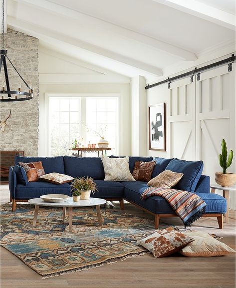 Blue Sofa Living, Blue Couch Living, Blue Sofas Living Room, Blue Couch Living Room, Blue Sofas, Sofas Living Room, Blue Couch, Blue Couches, Couch Living Room