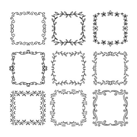 Border Drawing Design Doodle Frames, Pretty Borders, Drawn Borders, Doodles Design, Letter Designs, Front Page Design, Doodle Frame, Doodle Frames, Animal Images