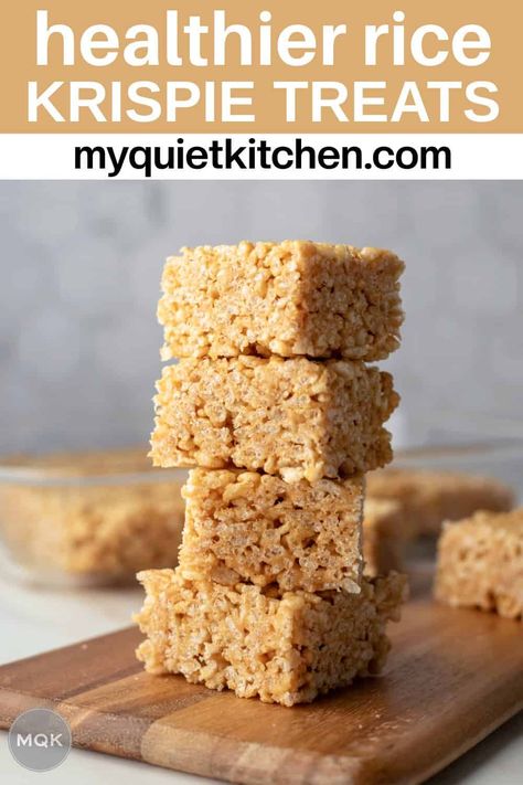 Rice Krispie Treats Without Marshmallows, Healthy Rice Crispy Treats, Vegan Rice Crispy Treats, Healthy Rice Krispie Treats, Vegan Rice Krispie Treats, Homemade Rice Krispies, Homemade Rice Krispies Treats, Rice Krispies Treat, Rice Crisps