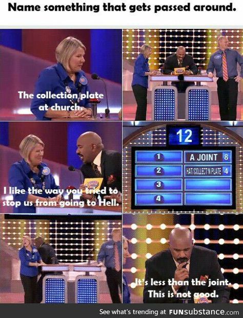 Family Feud Funny, Highway To Hell, Family Feud, Funny Stories, Tumblr Funny, Funny Laugh, Funny Comics, Funny Posts, Funny Images