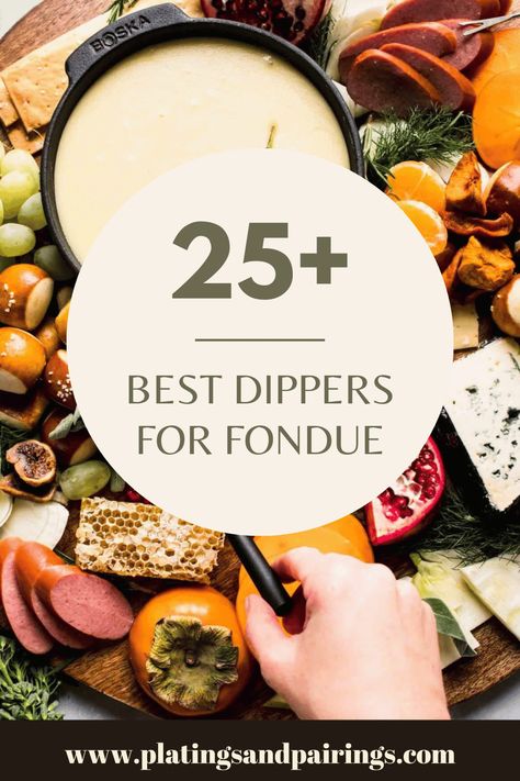 Wondering what to serve with fondue? I've got loads of ideas for the best dippers so that you can enjoy an easy fondue night at home! Fondue Night At Home, Fondue Dinner Party, Cheese Fondue Dippers, Cheese Fondue Party, Oil Fondue, Best Cheese Fondue, Easy Cheese Fondue, Fondue Dippers, Cheese Dippers