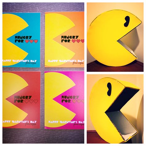 Pac Man Valentine Box Ideas, Gaming Valentines, Valentine's Boxes, Valentine Boxes, Valentines Box, Valentine Day Boxes, Creative Event, Valentine Box, Pac Man