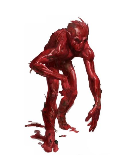 Blood Golem Muckish Creep - Pathfinder 2E PFRPG PFSRD DND D&D 3.5 4E 5E 5th ed d20 fantasy Blood Monster, Pathfinder 2e, Villain Character, D D Monsters, Dnd Dragons, Dragon Rpg, Monster Characters, Dnd Monsters, Dnd Art