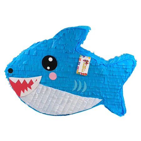 Shark Pinata, Baby Shark Piñata, Shark Themed Birthday Party, Shark Birthday Party, Blue Shark, Shark Birthday, Birthday Party 21, First Birthday Party, Party Activities