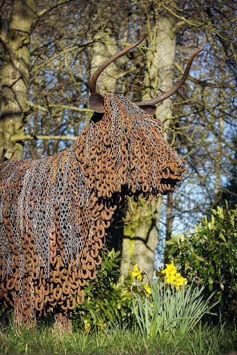 Copper Yard Art, Metal Animal Sculptures, Metal Sculpture Art, No Emotion, Welding Art Projects, Petting Zoo, Garden Animals, Metal Yard Art, Metal Garden Art