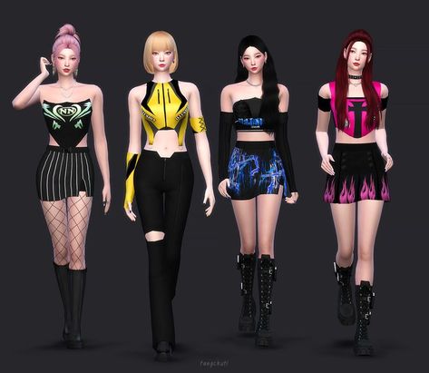 Stray Kids Outfits, Sims Baby, Winter Ningning, Karina Giselle, Sims 4 Teen, Sims 4 Dresses, Sims 4 Characters, Sims 4 Mods Clothes, Sims 4 Cas