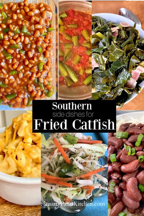 Catfish Dinner Recipes, What Goes With Fried Catfish, Fried Catfish Meals Sides, What To Serve At A Fish Fry, Fish Fry Party Ideas Food Appetizers, Sides That Go With Fish Fry, Fish Fry Party Ideas Families, Sides For Catfish Fried Fish, Catfish Meal Ideas