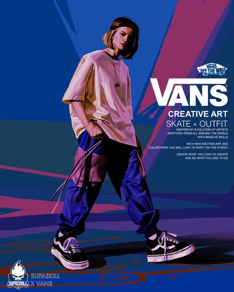 #vans #behance #poster #posterdesigns Vans Poster Design, Vans Advertisement, Vans Graphic Design, Sneaker Advertisement, Shoes Advertising Design, Vans Photoshoot, Vans Poster, Vans Ad, Behance Poster