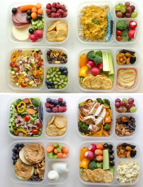 You'll love these simple wholes lunch box ideas for adults and kids alike. Easy, delicious, real food on the go! Eat well even out of the house. Pasti Fit, Healthy Munchies, Diet Lunch, Kid Lunches, Healthy Packed Lunches, Resep Diet, Healthy Lunchbox, Kids Plates, Makanan Diet