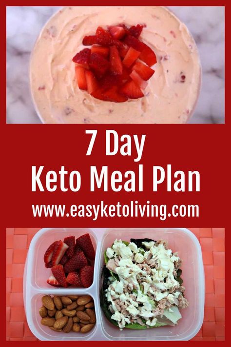 7 Day Keto Meal Plan – a week of easy low carb recipes and meal ideas for breakfast, lunch, dinner, dessert and snacks too – with a free grocery shopping list of ketogenic foods to help beginners get started. 7 Day Keto Meal Plan, Easy Low Carb Recipes, Easy Keto Meal Plan, Ideas For Breakfast, Culinary Cooking, Beginner Meal Planning, No Carb Recipes, Low Carb Meal Plan, Diet Breakfast Recipes