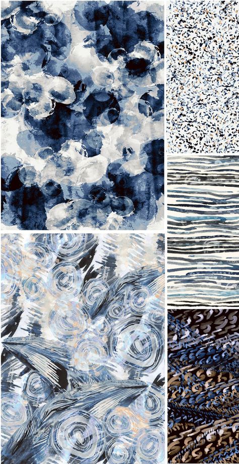 From The Textile Design Lab: Chelsea’s Challenge – “Tidal Beachcomber” Collections – Pattern Observer Clay Stamps, Textil Design, Design Textile, Beach Combing, Design Lab, Art Business, Last Month, Textile Patterns, Surface Pattern Design