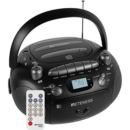 Multiple and complete functions; CD/tape/U disk(up to 32G)/TF card(up to 32G) playback optional; CD playback compatible with CD/MP3/WMA; enjoy music anytime and anywhere Voice transcription; supports multiple transcription types; transcribe CD/radio/U disk/TF card/external audio source to tape; or transcribe CD/tape external audio source to U disk and TF card Cassette Tape Player, Pocket Radio, Emergency Radio, Room Vibes, Shortwave Radio, Family Black, Portable Radio, Powered Speakers, Cassette Player