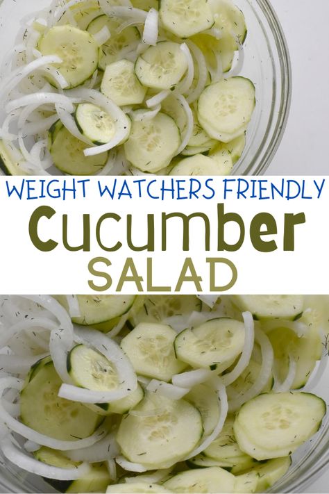 Easy Cucumber Salad - WW Points Included, easy cucumber salad recipe, cucumber salad recipe, cucumber salad, Weight Watchers salad recipes, Weight Watchers side dishes, recipes using cucumbers, Recipes Using Cucumbers, Weight Watchers Side Dishes, Weight Watchers Sides, Weight Watchers Salad, Recipe Cucumber, Weight Watchers Food Points, Easy Cucumber Salad, Cucumber Salad Recipe, Weight Watchers Snacks