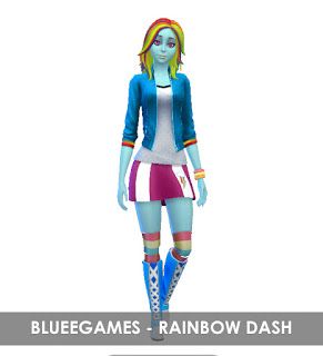 My Little Pony: Equestria Girls | Rainbow Dash | SIM - BlueeGames Mlp Cc Sims 4, Sims 4 Cc My Little Pony, My Little Pony Sims 4 Cc, Mlp Sims 4 Cc, Equestria Girls Rainbow Dash, Cc Packs, Sims 4 Anime, My Little Pony Equestria, Blue Game