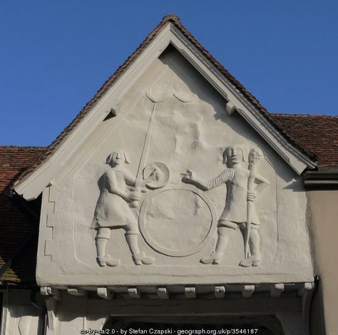 Pargetting in Church Street, Saffron... (C) Stefan Czapski :: Geograph Britain and Ireland Pargetting Design, Saffron Walden, Architecture Interiors, Stone Work, Beautiful Buildings, Malta, Curb Appeal, Reno, Mood Board