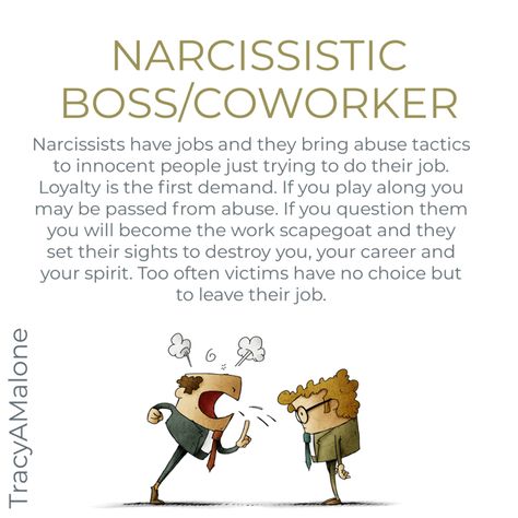 #Narcissists are found in all professions. If you're unlucky enough to have one as your #boss, many choose to leave their job to save their sanity. #narcissist #narcissism #covertnarcissist #narcissisticabuse #narcissistabusesupport #tracyamalone #divorcingyournarcissist #divorcinganarcissist #youcantmakethisshitup Leaving A Toxic Workplace Quotes, Narcissistic Boss, Talk To Me Quotes, Leaving Quotes, Workplace Quotes, Educational Website, Narcissism Relationships, Bad Boss, Everyday Quotes