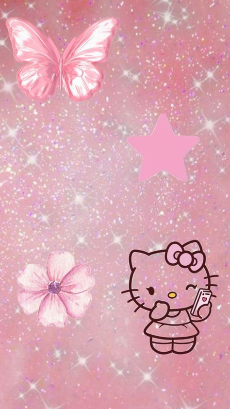 Hello Kitty Flower Wallpaper, Hello Kitty Lock Screen, Latina Wallpaper, 헬로키티 배경화면, Pretty Wallpaper Ipad, Girly Wallpaper, Wallpaper Samsung, Hello Kitty Themes, Hello Kitty Backgrounds