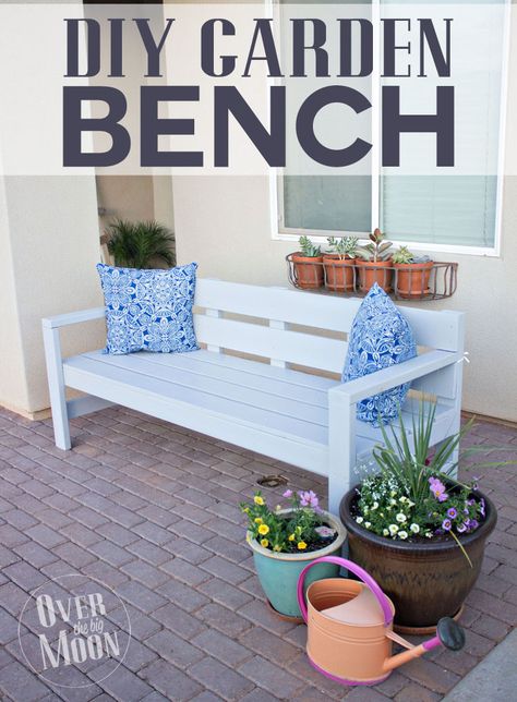 Diy Patio Ideas, Front Porch Bench, Diy Bank, Garden Bench Diy, Porch Bench, Diy Bench Outdoor, Diy Front Porch, Diy Porch, Patio Diy