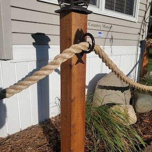 Metal Nautical Rope Fence Bracket Fish Design Rings Dock - Etsy Rope Fence Ideas, Nautical Rope Fence, Rope Fence, Nautical Rope, Fence Decor, Fence Ideas, Nautical Fashion, Fish Design, Cozy Cottage