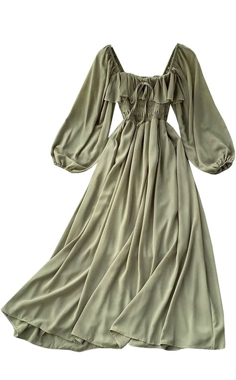 Light green summer dress #witchythings #witchaesthetic #witchcore #cottagcore #summerdress #witchfqshion #forestwitch #greenwitch Bust Dress, Green Summer Dresses, Cottagecore Clothes, Backless Dress Summer, Sage Green Dress, Cottagecore Outfits, Modesty Outfits, Dress Cottagecore, Cottagecore Dress