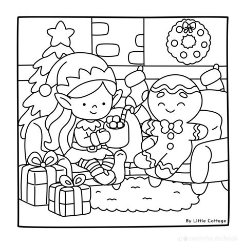 Christmas Coloring Pages Bobbie Goods, Christmas Cute Coloring Pages, Coco Wyo Christmas, Coco Wyo Coloring Pages Christmas, Bold And Easy Coloring Page, Winter Colouring Pages, Gingerbread Coloring Pages, Christmas Coloring Pages For Kids, Coco Wyo